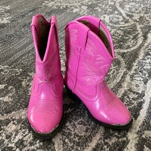 Pink cowboy boots size 6 toddler